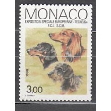 Monaco - Correo 1988 Yvert 1624 ** Mnh   Exposicion canina