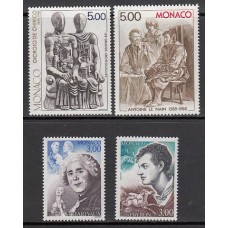 Monaco - Correo 1988 Yvert 1655/8 ** Mnh   Personajes celebres