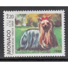 Monaco - Correo 1989 Yvert 1676 ** Mnh   Exposición canina