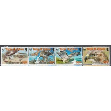 Turk y Caicos - Correo Yvert 1679/82 ** Mnh Fauna aves