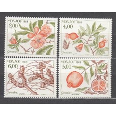 Monaco - Correo 1989 Yvert 1681/4 ** Mnh  Flora