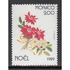 Monaco - Correo 1989 Yvert 1701 ** Mnh   Navidad