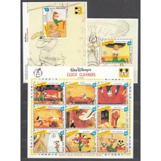 San Vicente - Correo Yvert 1712/20+H.204/5 ** Mnh Walt Disney