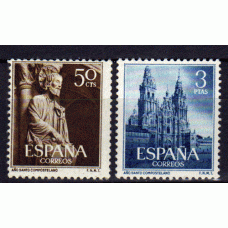 España II Centenario Correo 1954 Edifil 1130/1 ** Mhn