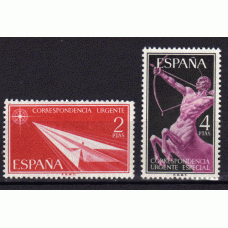 España II Centenario Correo 1956 Edifil 1185/6 ** Mnh