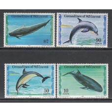 San Vicente-Grenadines - Correo Yvert 175/8 ** Mnh Fauna marina