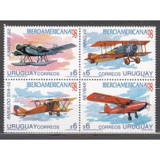 Uruguay - Correo 1998 Yvert 1752/5 ** Mnh Aviones