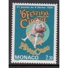 Monaco - Correo 1991 Yvert 1753 ** Mnh  Festival de circo