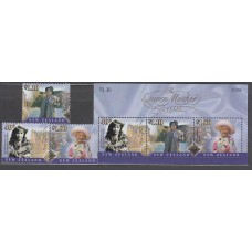 Nueva Zelanda - Correo 2000 Yvert 1783/5+H,141 ** Mnh