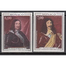 Monaco - Correo 1991 Yvert 1787/8 ** Mnh   Pinturas de Luis XIII y Honoré