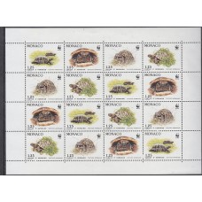 Monaco - Correo 1991 Yvert 1805/8 Minihoja ** Mnh   WWF Especies protegidas