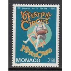 Monaco - Correo 1992 Yvert 1810 ** Mnh   Festival de circo