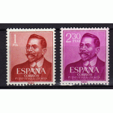 España II Centenario Correo 1961 Edifil 1351/2 ** Mnh