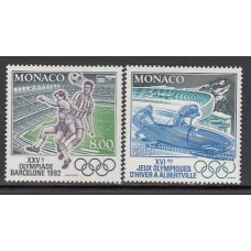 Monaco - Correo 1992 Yvert 1811/2 ** Mnh   Olimpiadas 92