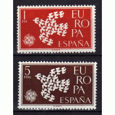 España II Centenario Correo 1961 Edifil 1371/2 ** Mnh