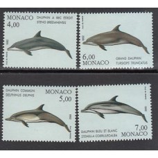 Monaco - Correo 1992 Yvert 1821/4 ** Mnh   Fauna delfines