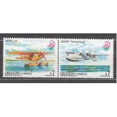 Uruguay - Correo 1999 Yvert 1832/3 ** Mnh Aviones