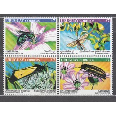 Uruguay - Correo 1999 Yvert 1838/41 ** Mnh Fauna. Insectos