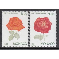 Monaco - Correo 1992 Yvert 1839/40 ** Mnh   Rosas