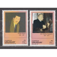 Uruguay - Correo 1999 Yvert 1842/3 ** Mnh Personajes. Artistas