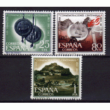 España II Centenario Correo 1963 Edifil 1516/8 ** Mnh