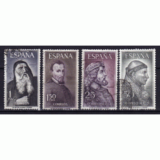 España II Centenario Correo 1963 Edifil 1536/9 usado