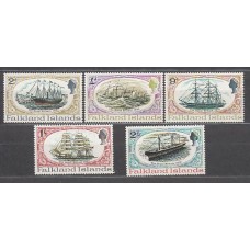 Falkland - Correo Yvert 186/90 ** Mnh Barcos