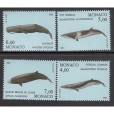 Monaco - Correo 1993 Yvert 1860/3 ** Mnh Fauna. Ballenas