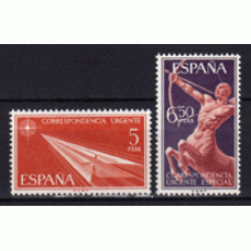 España II Centenario Correo 1966 Edifil 1765/6 ** Mnh