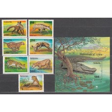 Tanzania - Correo Yvert 1913/9+H 281 ** Mnh  Fauna