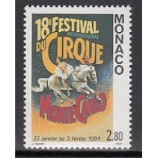 Monaco - Correo 1994 Yvert 1923 ** Mnh   Festival de circo