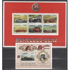 Tanzania - Correo Yvert 2030/5+H 304 ** Mnh  Automóviles Mercedes-Benz