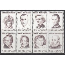 Monaco - Correo 1996  Yvert 2041/8 ** Mnh   Personajes celebres