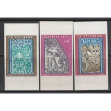 Andorra Francesa Correo 1970 Yvert 206/8 ** Mnh