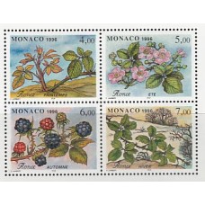 Monaco - Correo 1996  Yvert 2072/5 ** Mnh   Flora