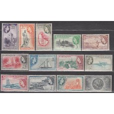 Barbados - Correo 1953 Yvert 212/24 * Mh