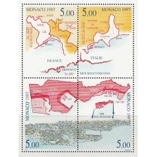 Monaco - Correo 1997  Yvert 2129/32 ** Mnh   Mapa