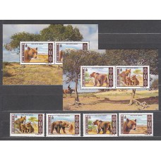 Mongolia - Correo 1998 Yvert 2147/50+Hb 248/9 ** Mnh  Fauna osos