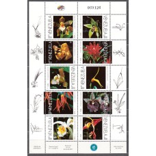 Venezuela - Correo 2001 Yvert 2185/94 ** Mnh Flores. Orquideas