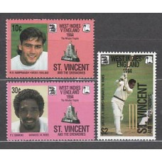 San Vicente - Correo Yvert 2201/3 ** Mnh Deportes criket