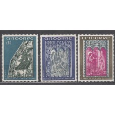 Andorra Francesa Correo 1972 Yvert 221/3 ** Mnh