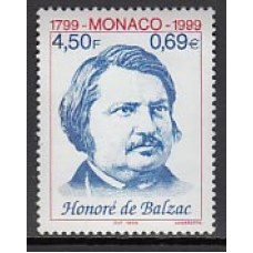 Monaco - Correo 1999  Yvert 2211 ** Mnh   Honoré de Balzac