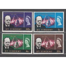 San Vicente - Correo Yvert 222/5 ** Mnh Winston Churchill