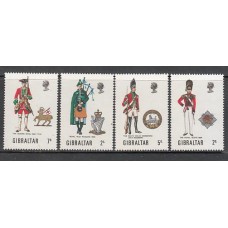 Gibraltar - Correo 1970 Yvert 232/5 ** Mnh Uniformes militares