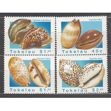 Tokelau - Correo Yvert 233/6 ** Mnh Fauna Marina. Conchas