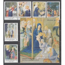 San Vicente - Correo Yvert 2369/74+H.283 ** Mnh Navidad