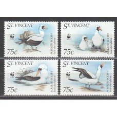 San Vicente - Correo Yvert 2414/7 ** Mnh Fauna aves