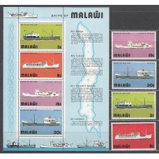 Malawi - Correo Yvert 242/5+Hb 39 ** Mnh  Barcos