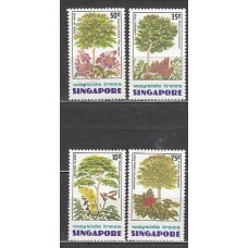 Singapur - Correo Yvert 242/5 ** Mnh  Flora