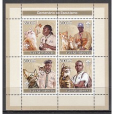 Guinea Bissau - Correo Yvert 2444/7 ** Mnh  Fauna gatos